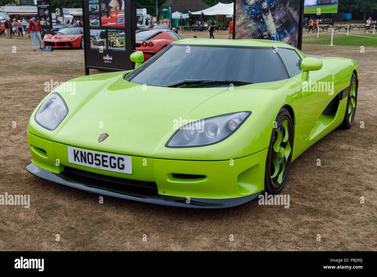 Koenigsegg CCR représentant la réunion de 2004 à 2018 le Goodwood Festival of Speed, Sussex, UK. Banque D'Images