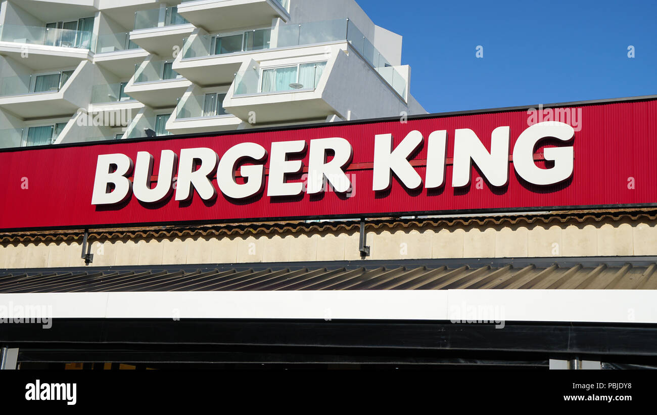 Burger King sign Banque D'Images