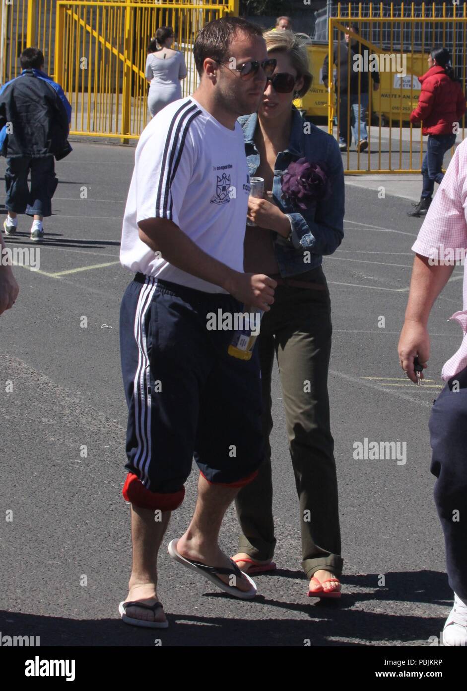 Enterrer,UK Soapstars assister à un match de football de bienfaisance Ian crédit Fairbrother/Alamy Stock photos Banque D'Images