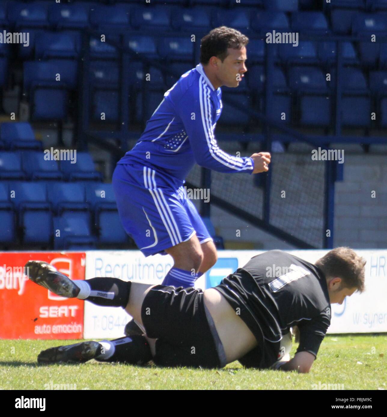 Enterrer,UK Soapstars assister à un match de football de bienfaisance Ian crédit Fairbrother/Alamy Stock photos Banque D'Images