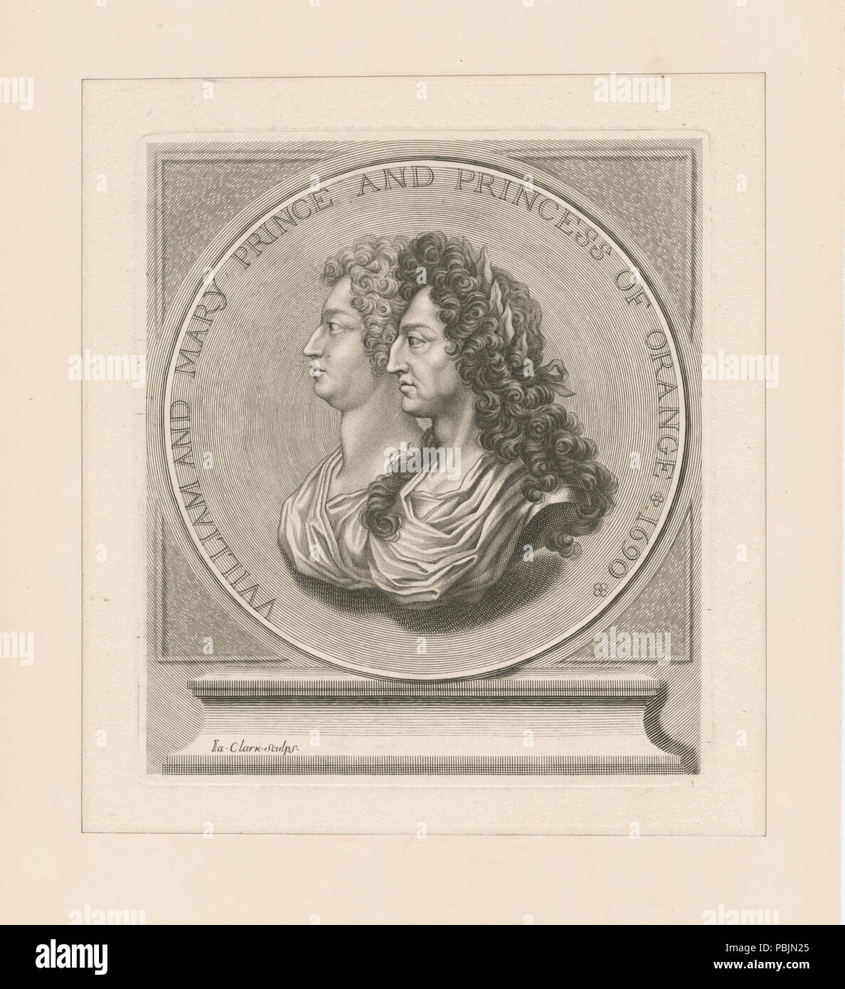 1855 William et Mary Prince et Princesse d'Orange 1690 (NYPL b13512825-424341) Banque D'Images