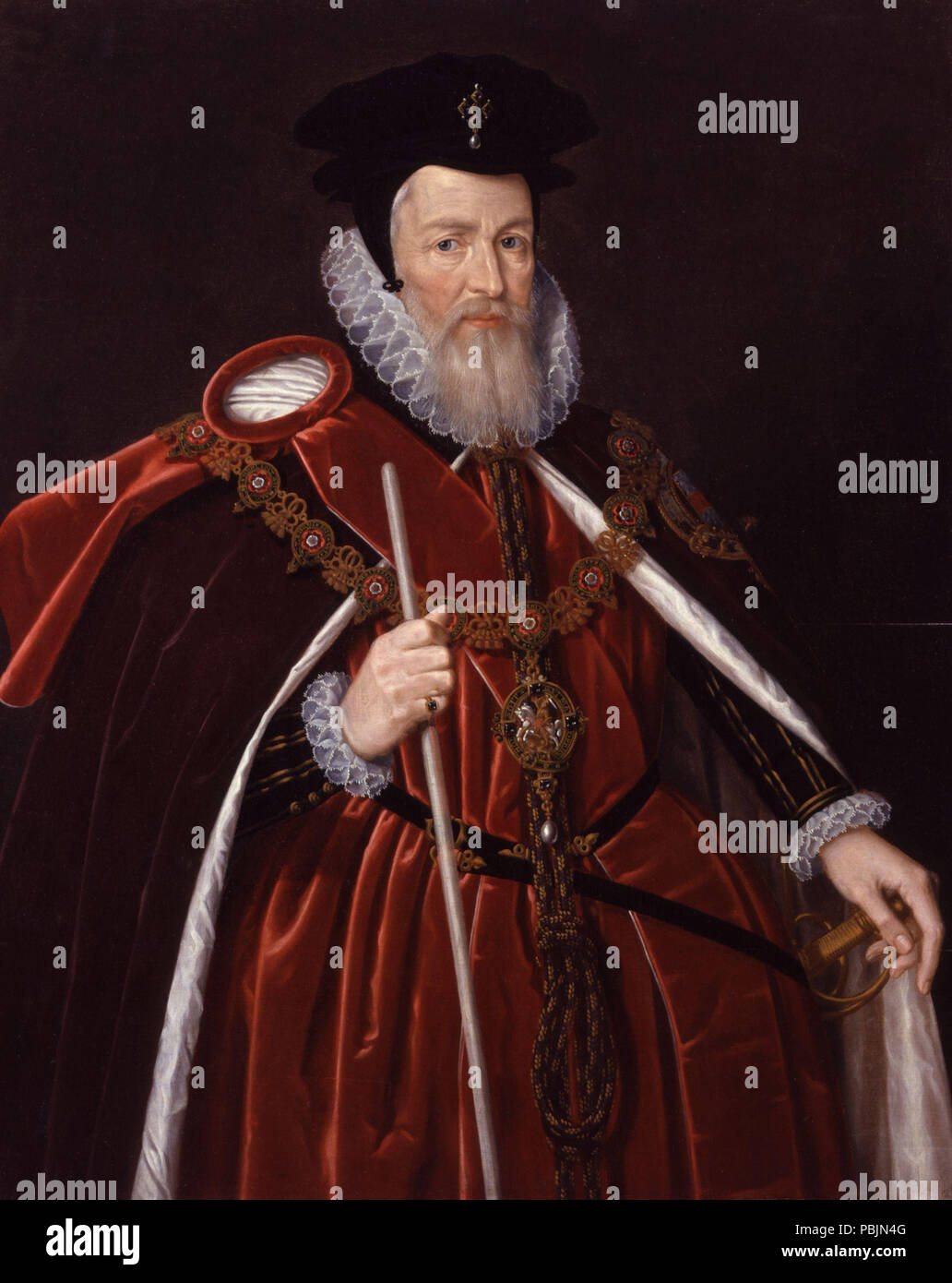 1855 William Cecil, 1er baron Burghley de NPG (2) Banque D'Images