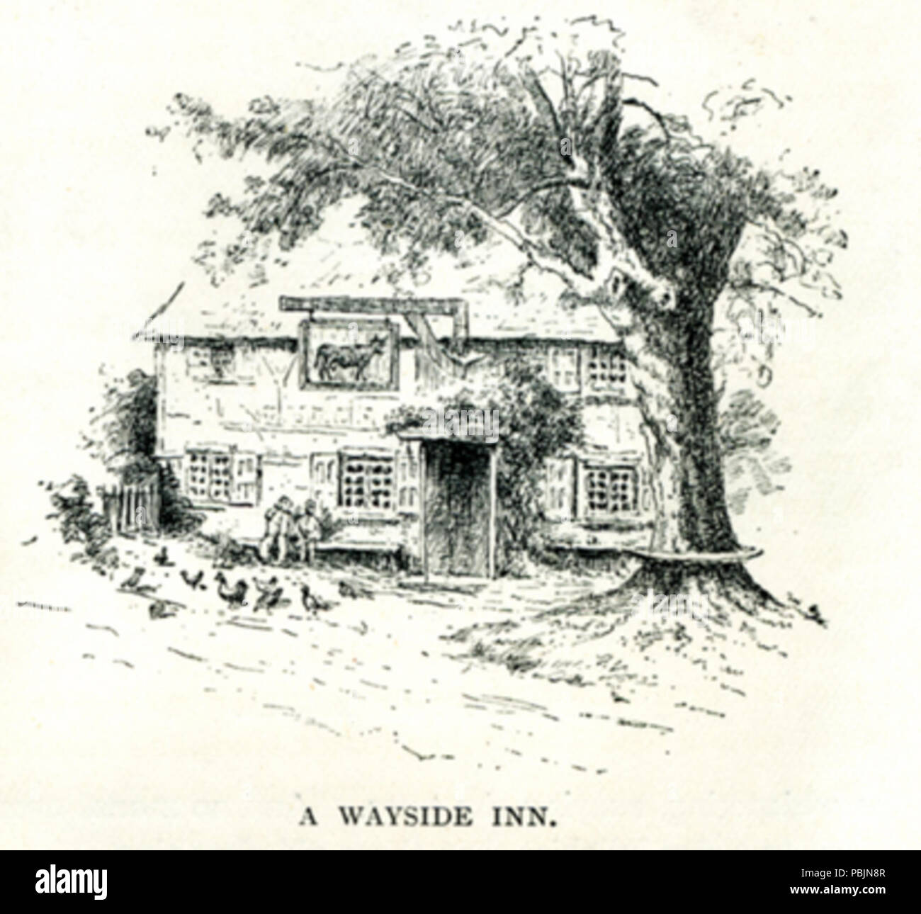 1856 William Gordon d'équitation Wayside Inn Banque D'Images