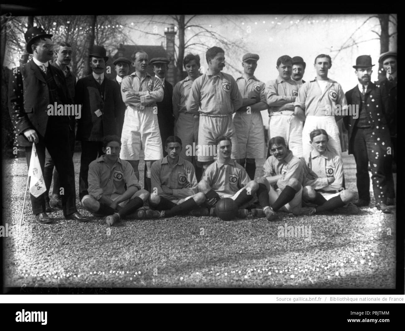 1883 L'équipe française de football, avril 1908 Banque D'Images