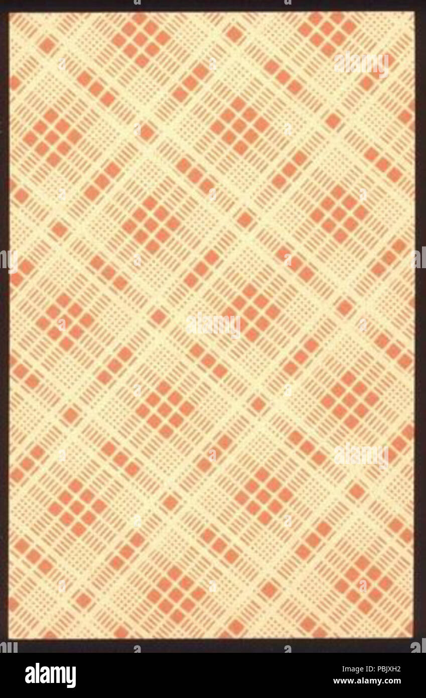 1892 Атласная колода сорт 1. Рубашка Banque D'Images