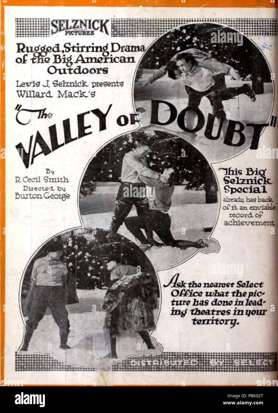1710 La vallée de doute (1920) - 4 Banque D'Images