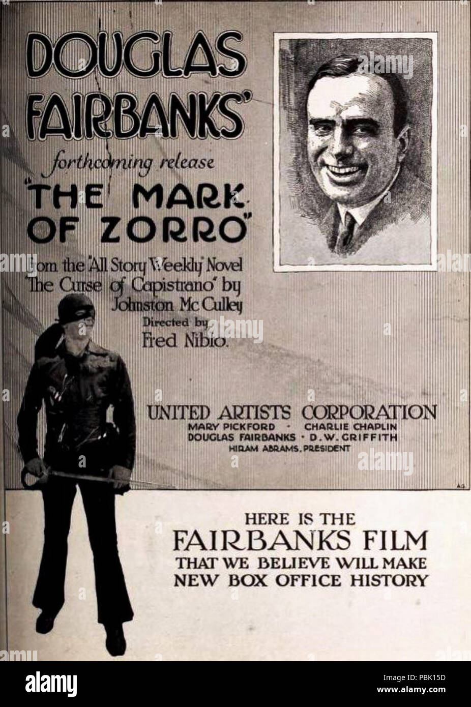1655 La marque de Zorro (1920) - 8 Banque D'Images
