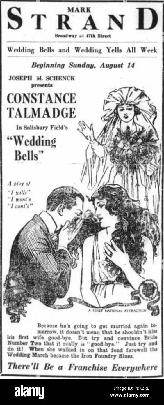 1839 Wedding Bells (1921) - 2 Banque D'Images