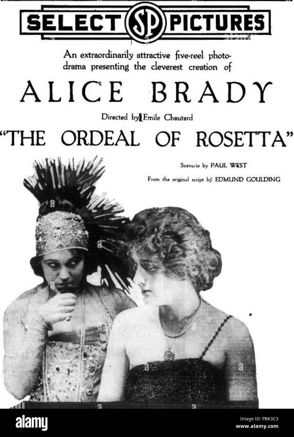 1663 L'épreuve de Rosetta (1918) - 3 Banque D'Images