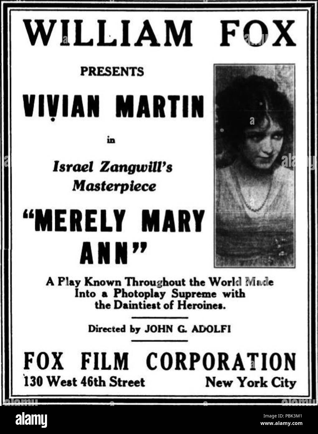 Seulement 1019 Mary Ann (1916) - 1 Banque D'Images