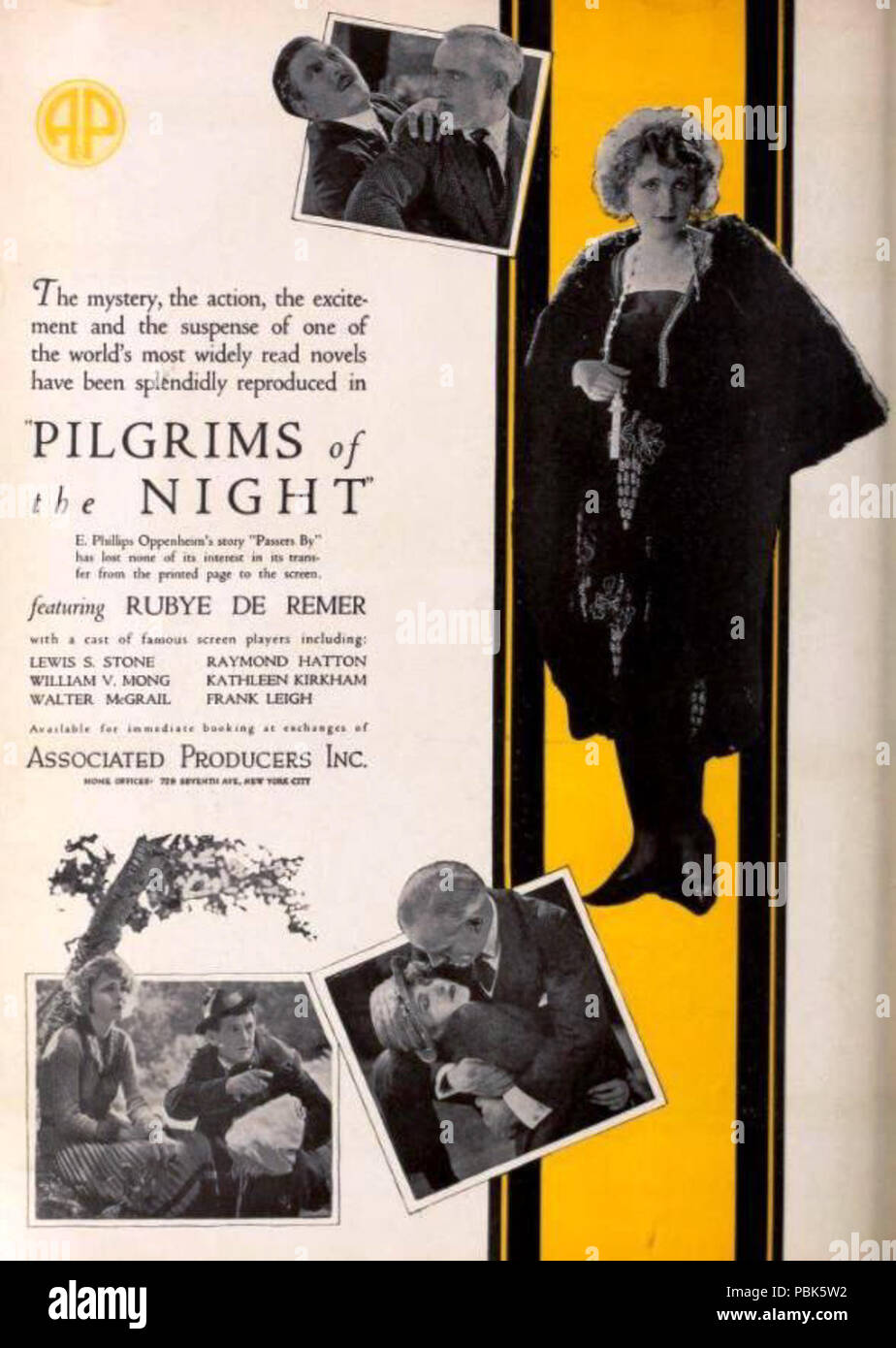 1197 Pèlerins de la nuit (1921) - 8 Banque D'Images
