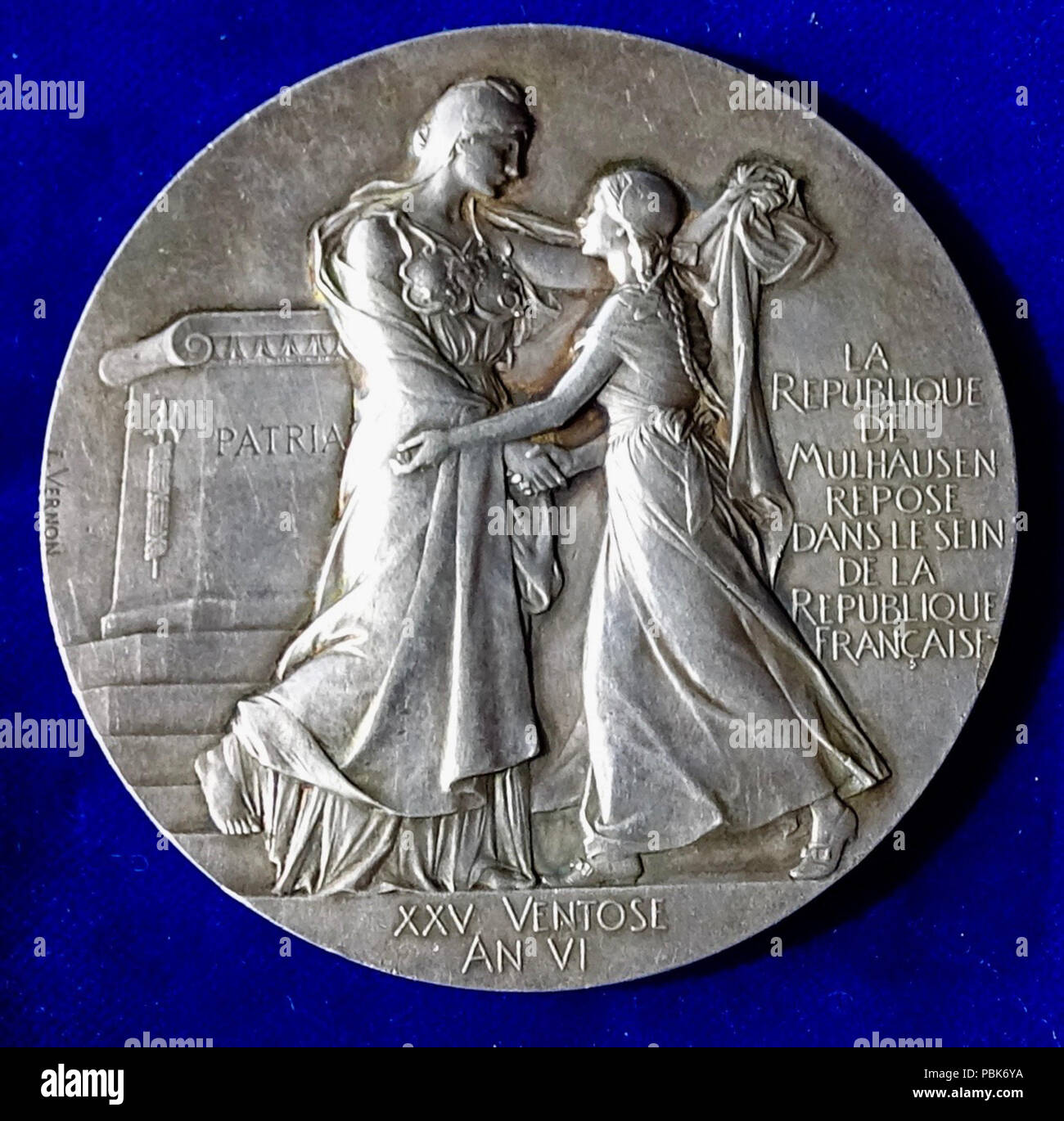 1070 Mulhouse dans l'Alsace 1798 à 1898, l'avers Banque D'Images