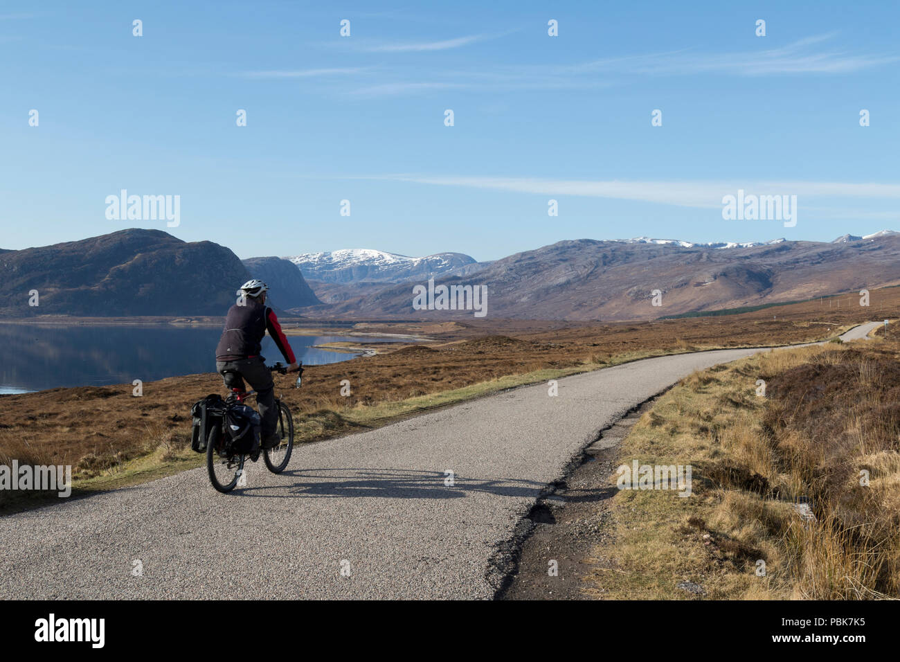 Randonnée sur la côte nord 500 tourer le long de Loch Eriboll Banque D'Images