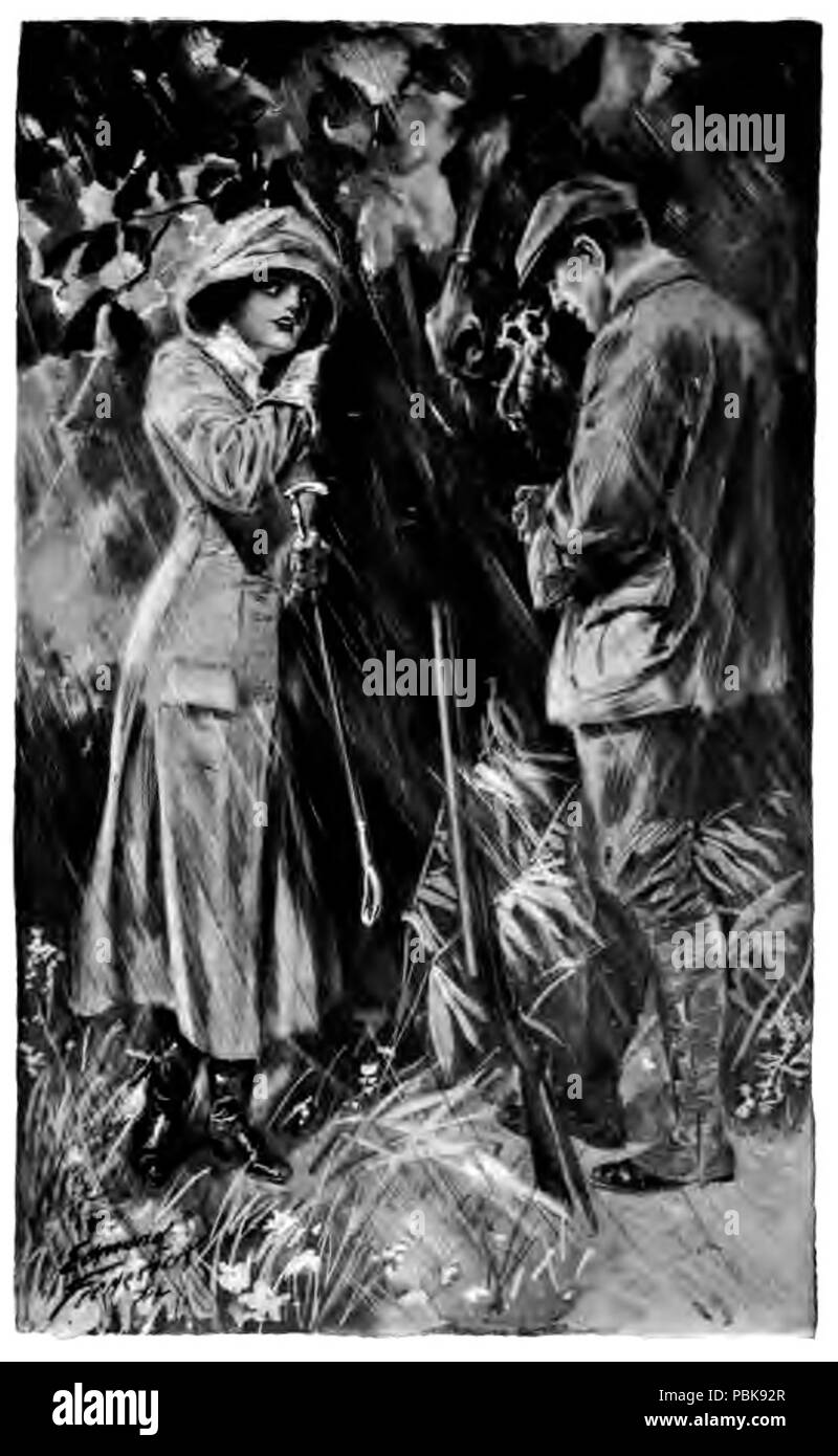 1148 P 6--Peggy dans la pluie Banque D'Images