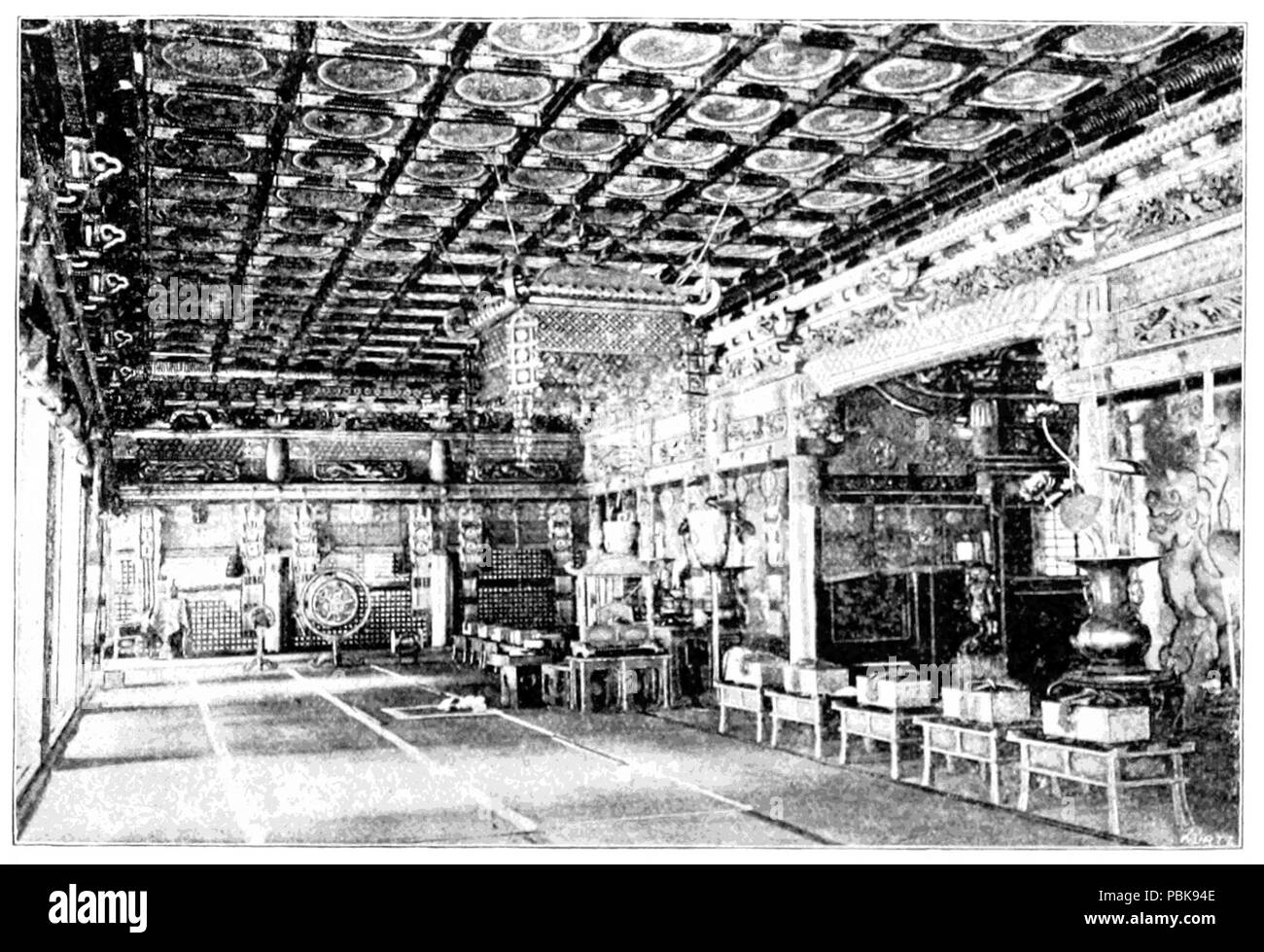 1148 p 150--Jinrikisha jours au Japon Banque D'Images