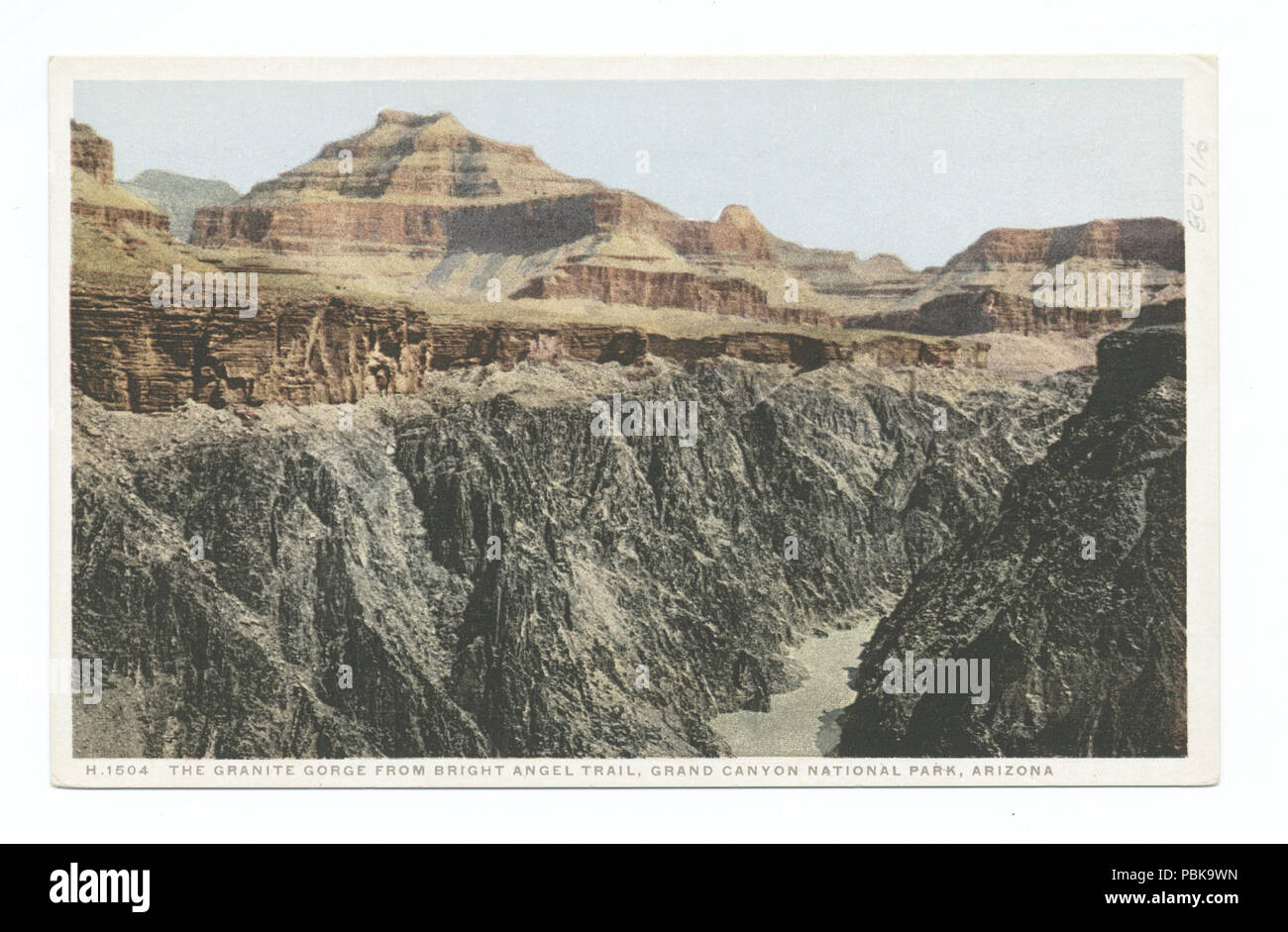 726 Gorge en granit de Bright Angel Trail, Grand Canyon, Ariz. (NYPL b12647398-402534) Banque D'Images