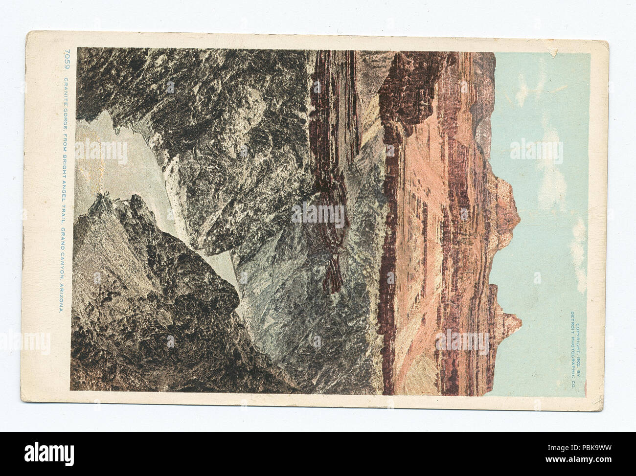 726 Gorge en granit de Bright Angel Trail, Grand Canyon, Ariz. (NYPL b12647398-66306) Banque D'Images