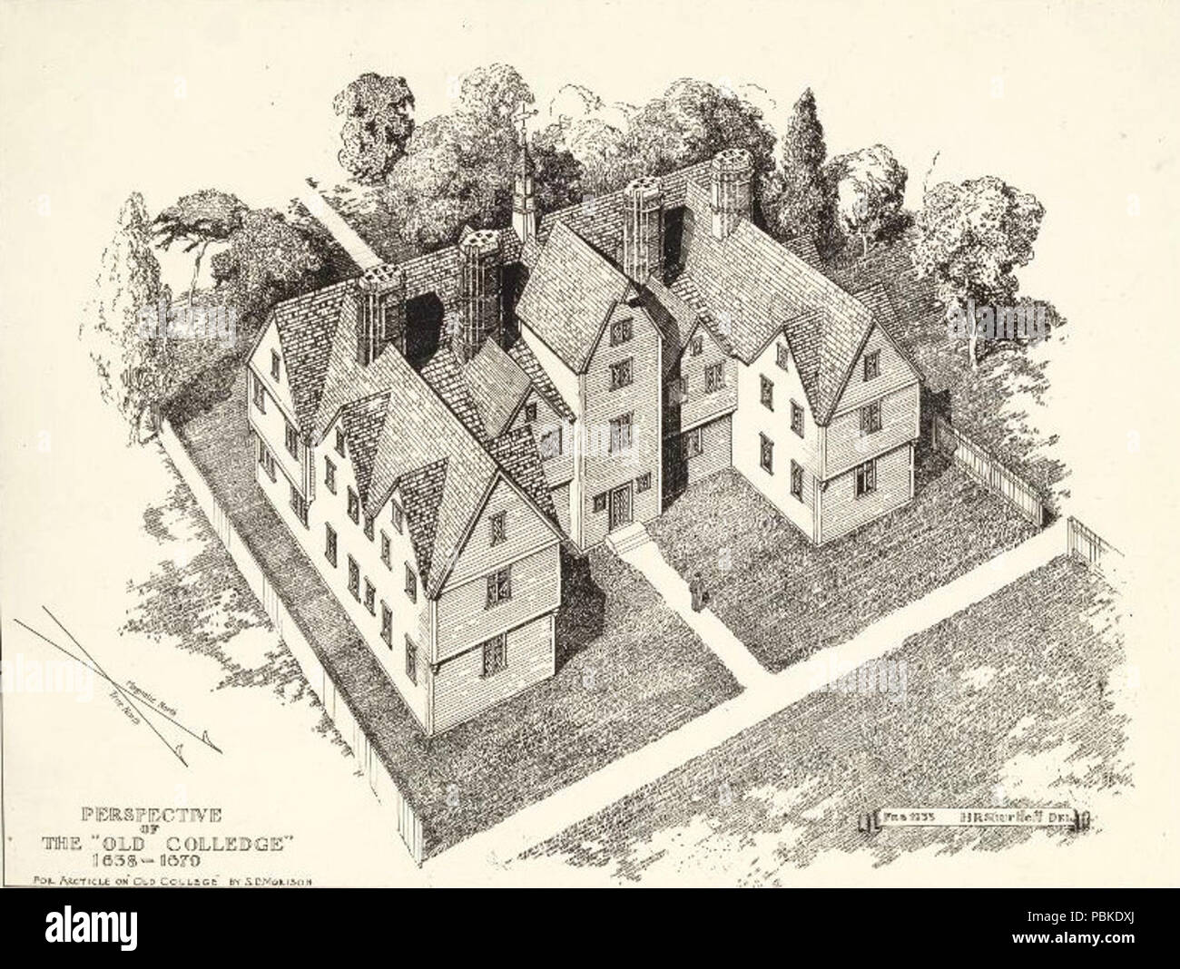 745 Old Harvard College Banque D'Images