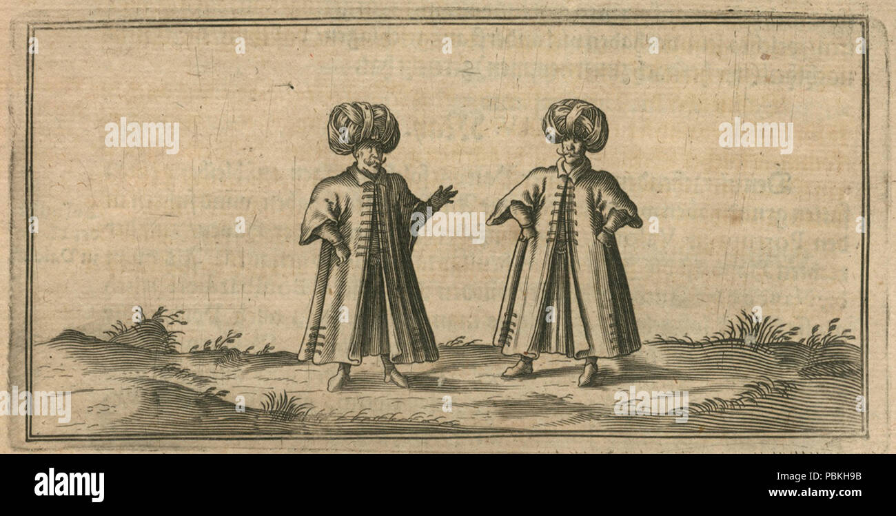 821 Jacob Breuning et sa compagne Carlier de Pinon en albanais et grec typique costumes (une combinaison de grec et Tur - Von Breuning Eisenbach Hans Jacob - 1612 Banque D'Images