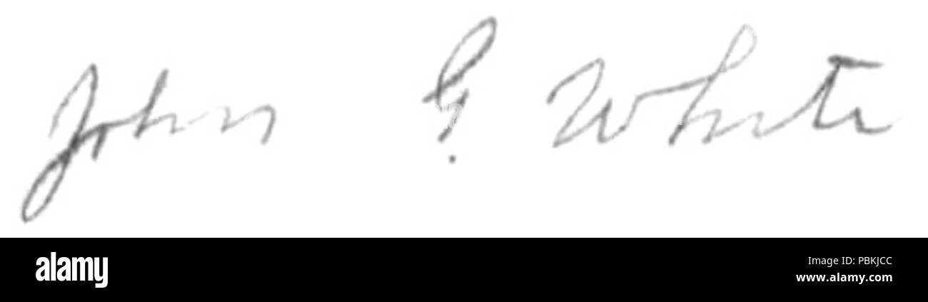 837 John Griswold signature blanc Banque D'Images