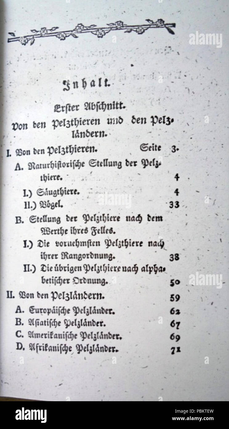 Pelzhandel insonderheit Abhandlung vom der Britten (D. Le Christ. Wilh. Jakob Gatterer, 1794) - (03). Banque D'Images
