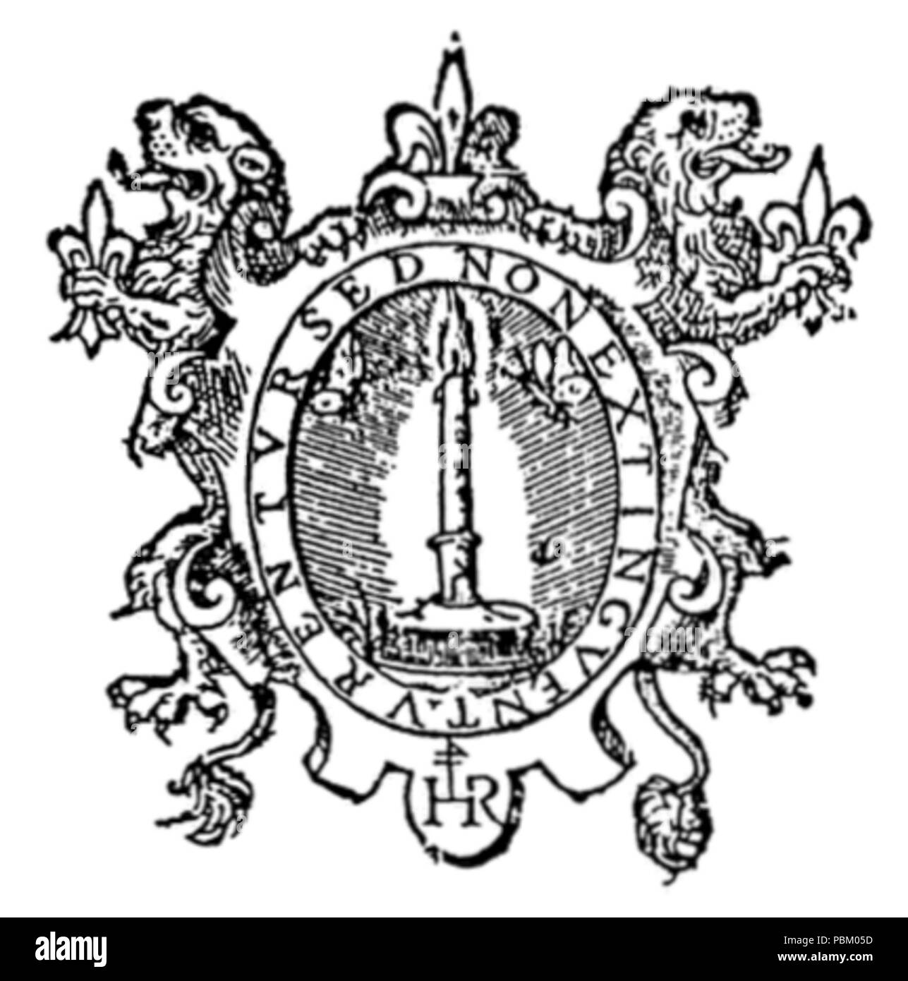 757 Hernán Ramírez (1582) marca de imprenta Banque D'Images