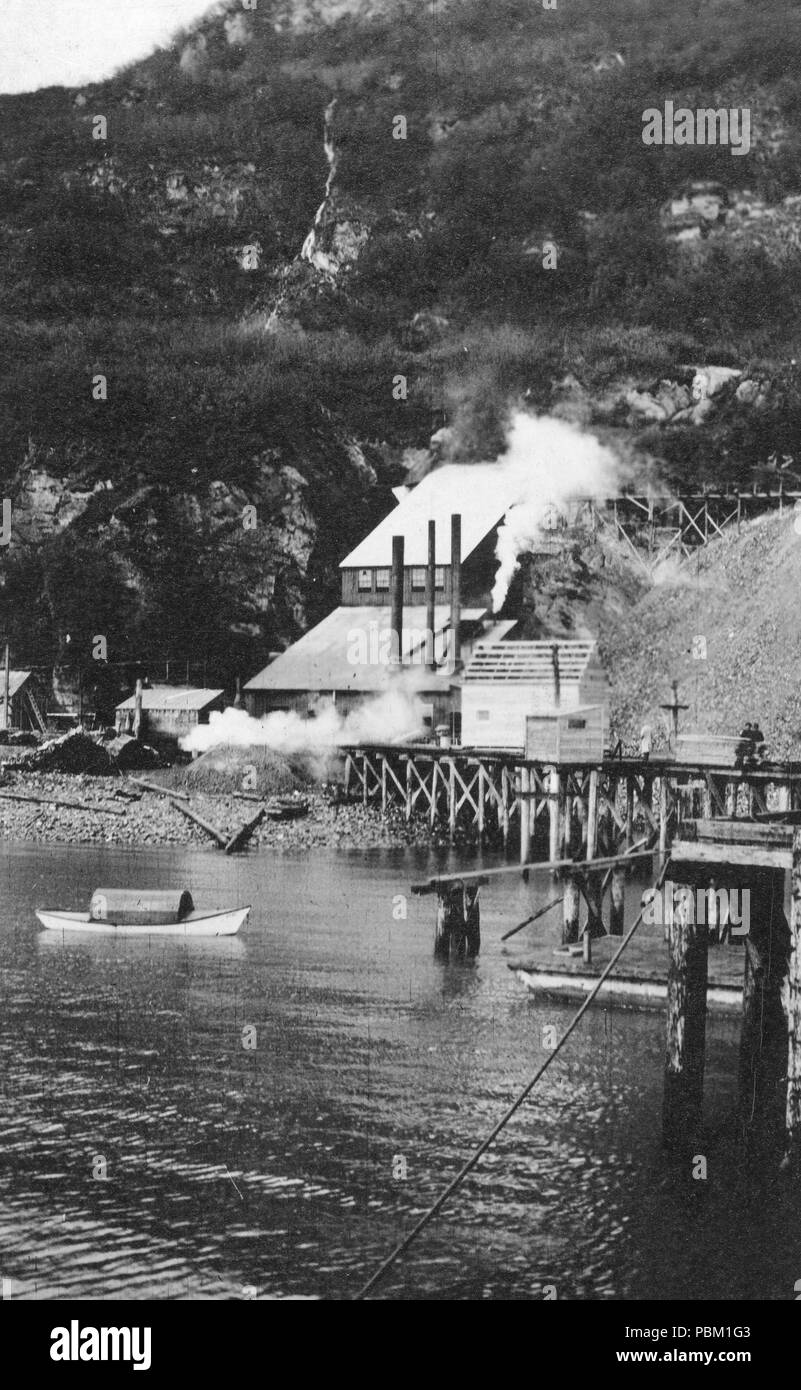 Mine de falaise, Prince William Sound, Alaska du Sud 1900-1930 Banque D'Images