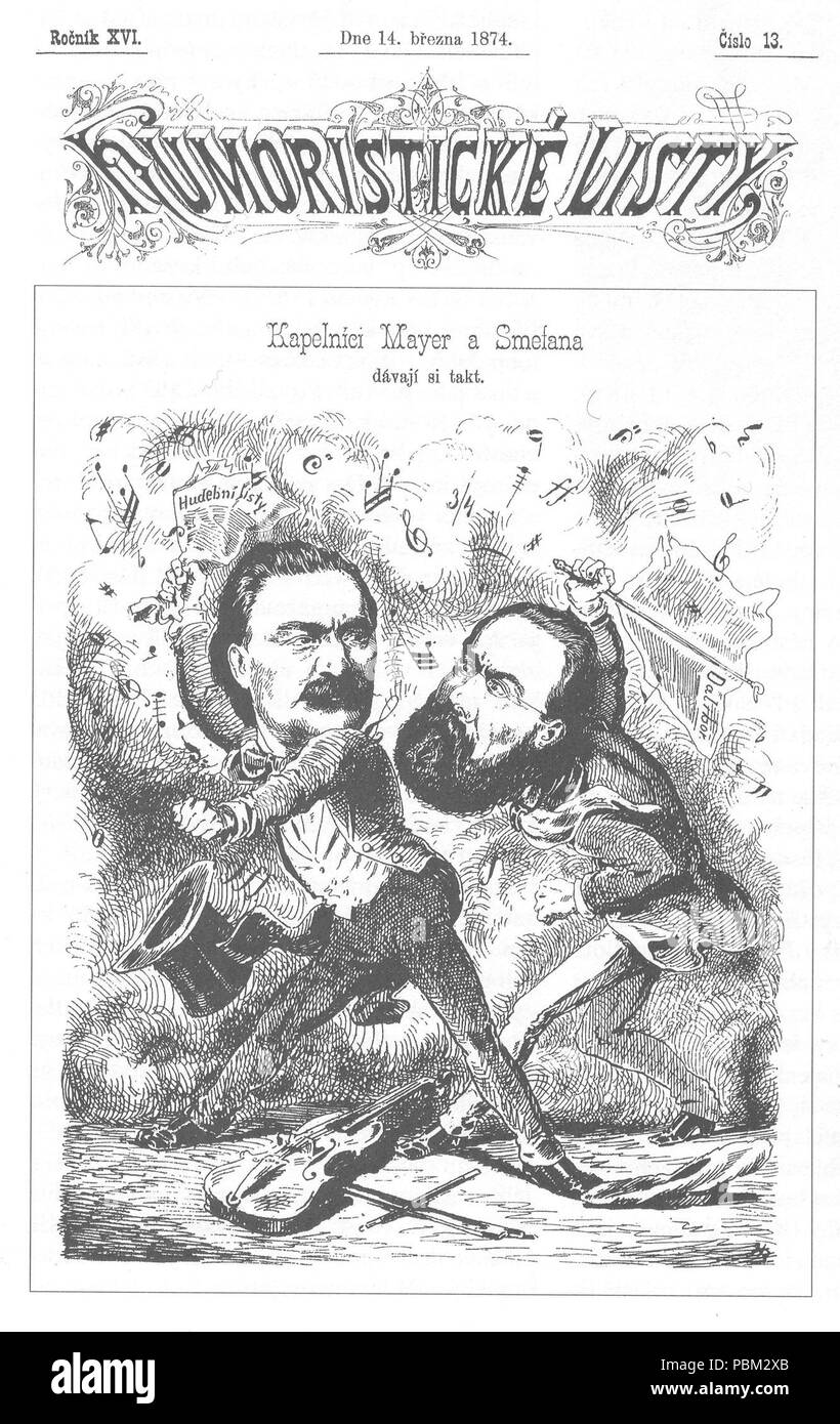 776 HumoristickéListy14-3-1874 Banque D'Images