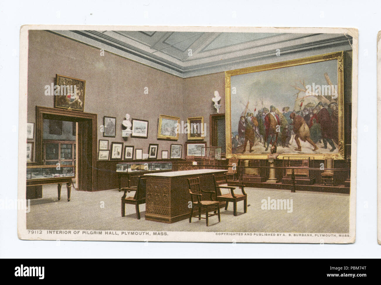 806 intérieur de Pilgrim Hall, Plymouth, de masse (NYPL b12647398-74455) Banque D'Images