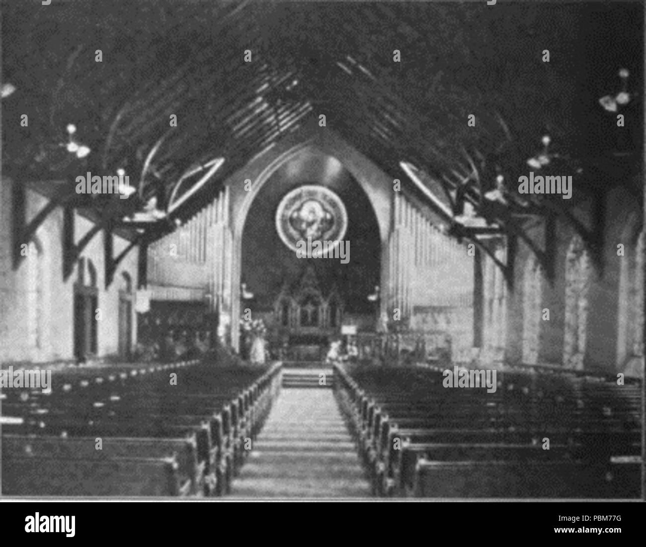 806 de l'intérieur de l'église Trinity, Parkersburg, SANITAIRES CHAUFFAGE SARL Banque D'Images