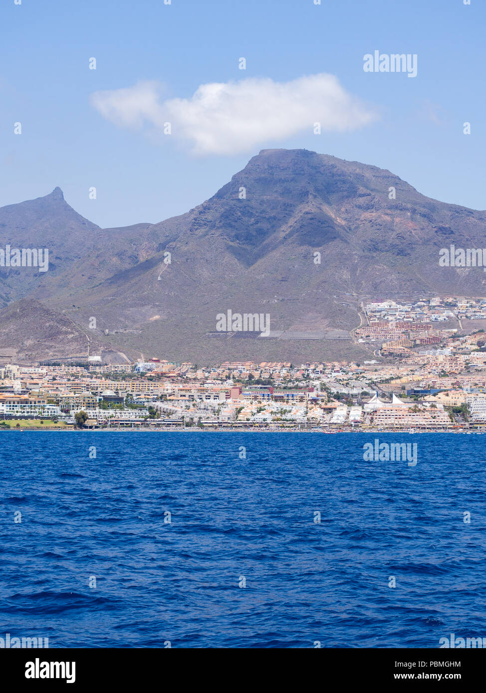 Resort Los Cristianos à Tenerife, Îles Canaries, Espagne Banque D'Images