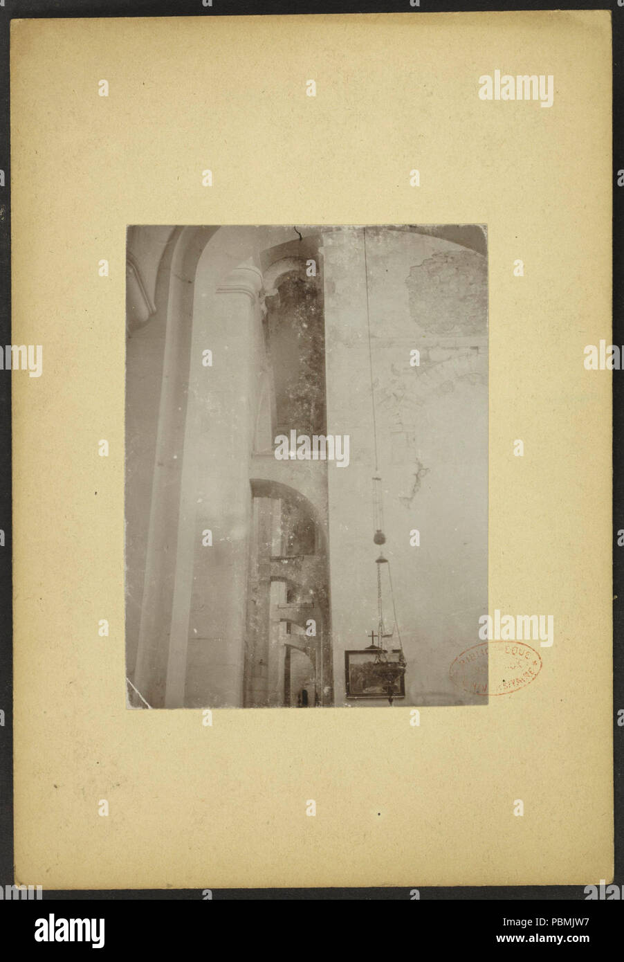 Abbaye Saint-Junien de Gizay - J-A Brutails - Université Bordeaux Montaigne - 1746. Banque D'Images