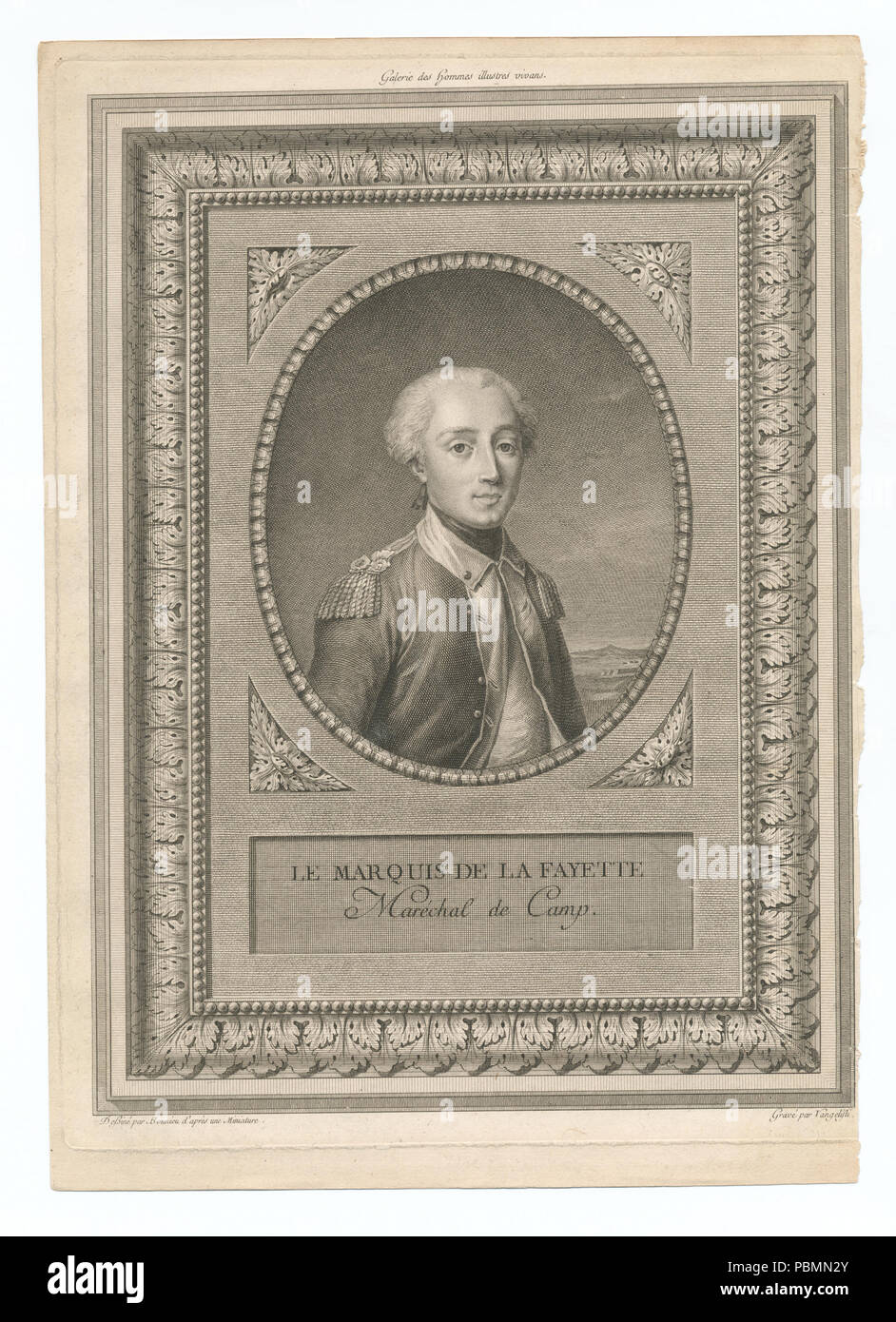 891 Le marquis de la Fayette, maréchal de camp (NYPL b13075520-422187) Banque D'Images