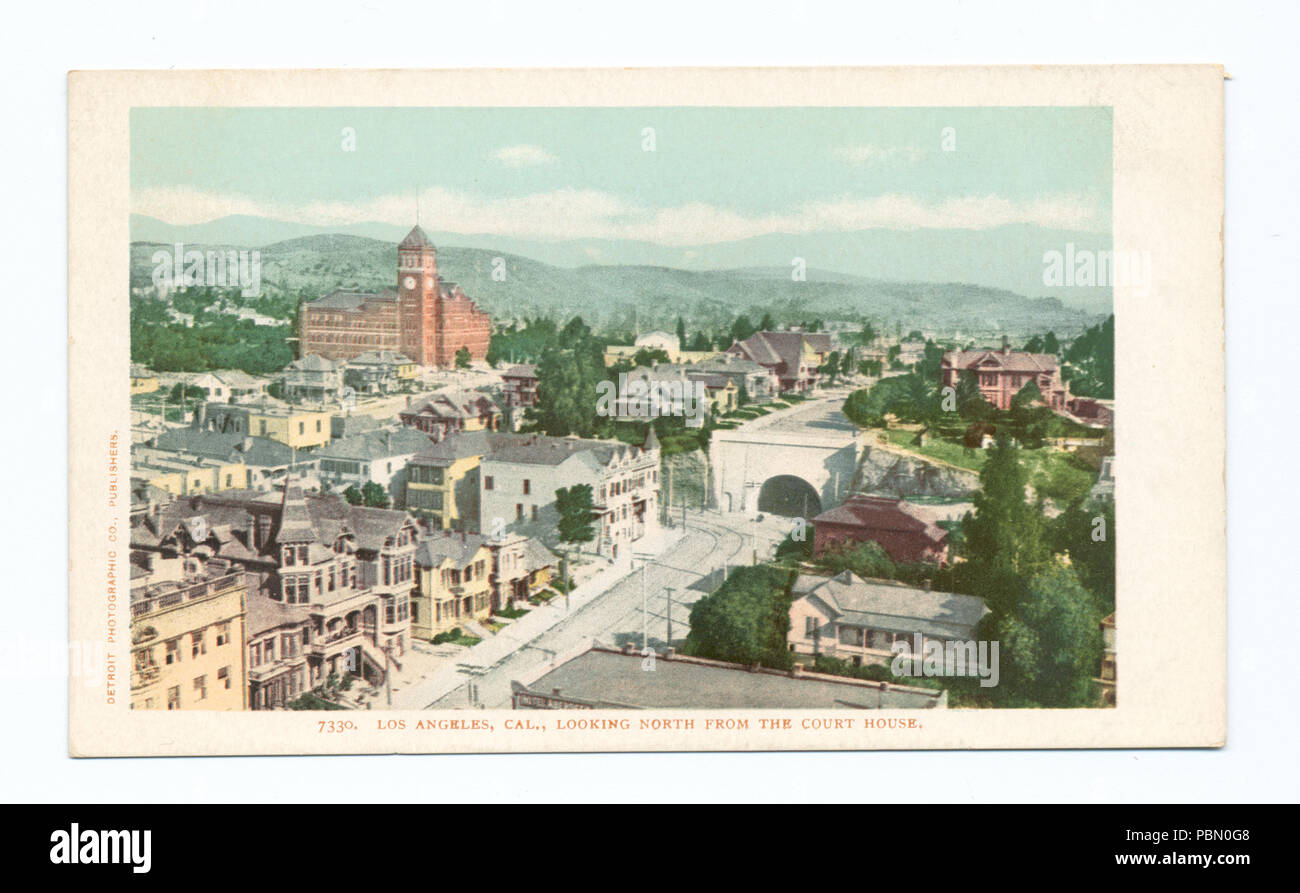 935 en direction nord depuis la Court House, Los Angeles, Californie (NYPL b12647398-66565) Banque D'Images