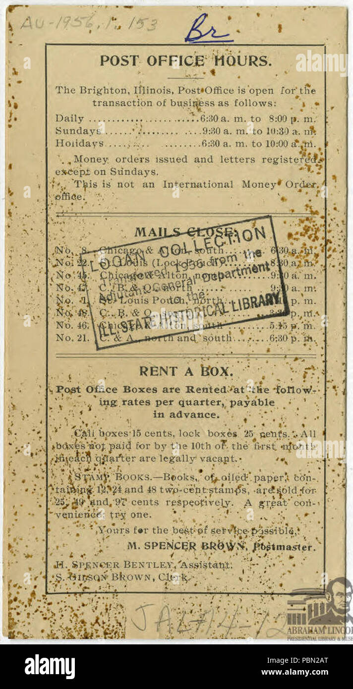 977 M. Spencer Brown (2178) BIB ALP Banque D'Images