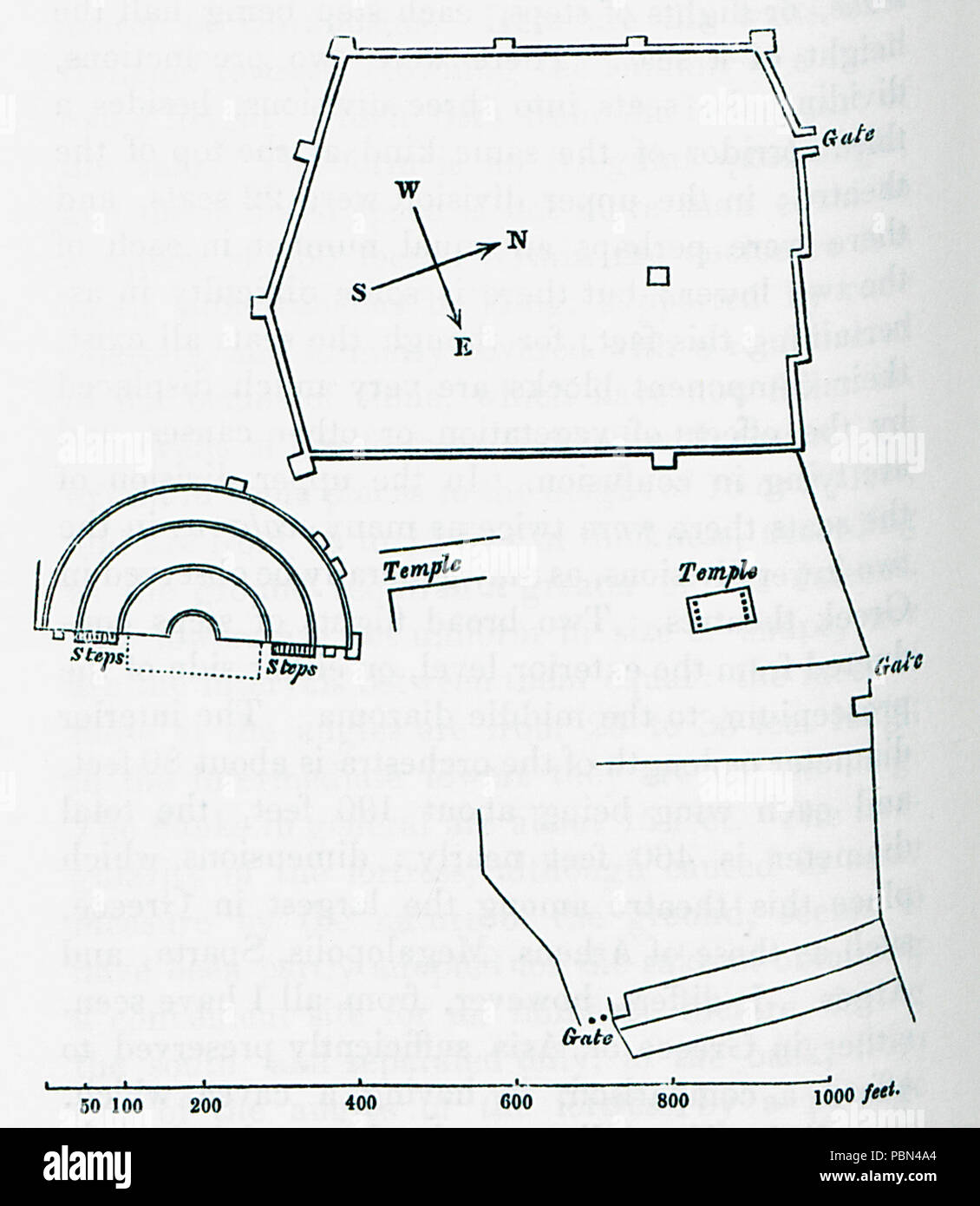993 Site de l'ancienne Dodoni - William Martin Leake - 1824 Banque D'Images