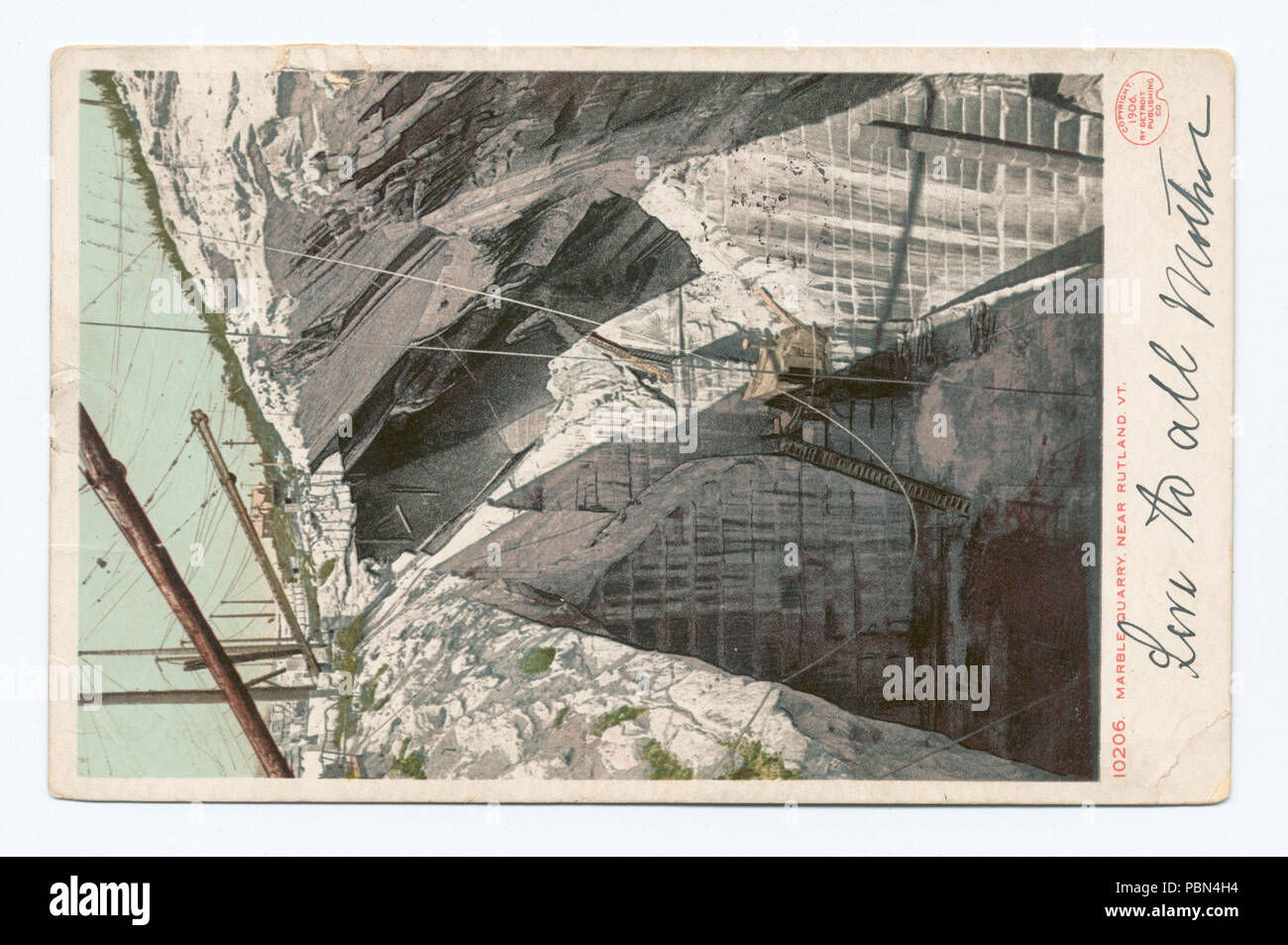 995 La carrière de marbre, Rutland, Vt (NYPL b12647398-68684) Banque D'Images