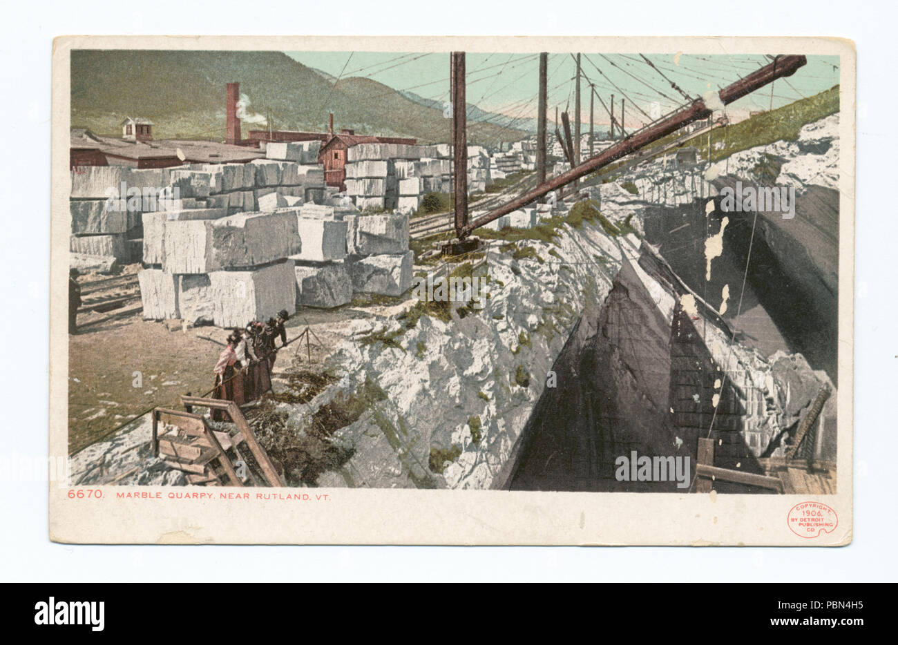 995 La carrière de marbre, Rutland, Vt (NYPL b12647398-62929) Banque D'Images
