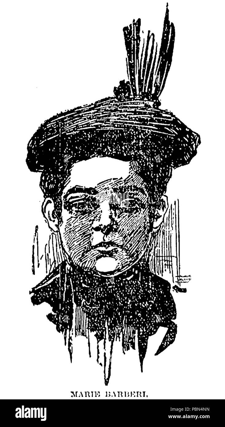 Maria Barbella Barberil 997 procès pour meurtre Chicago Tribune 1896 Banque D'Images
