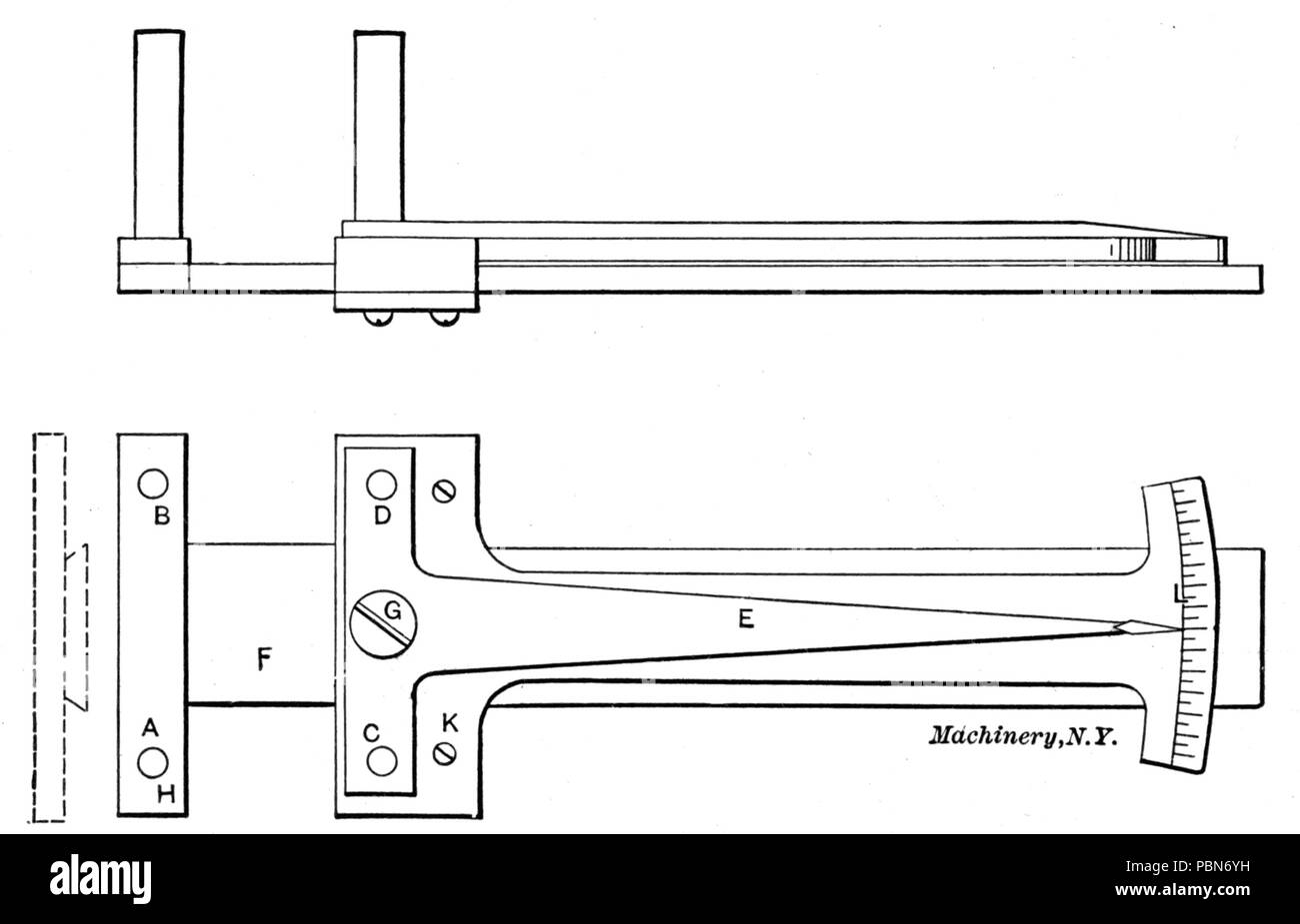 1012 Instruments de mesure (Fig 45) Presse Industrielle Banque D'Images