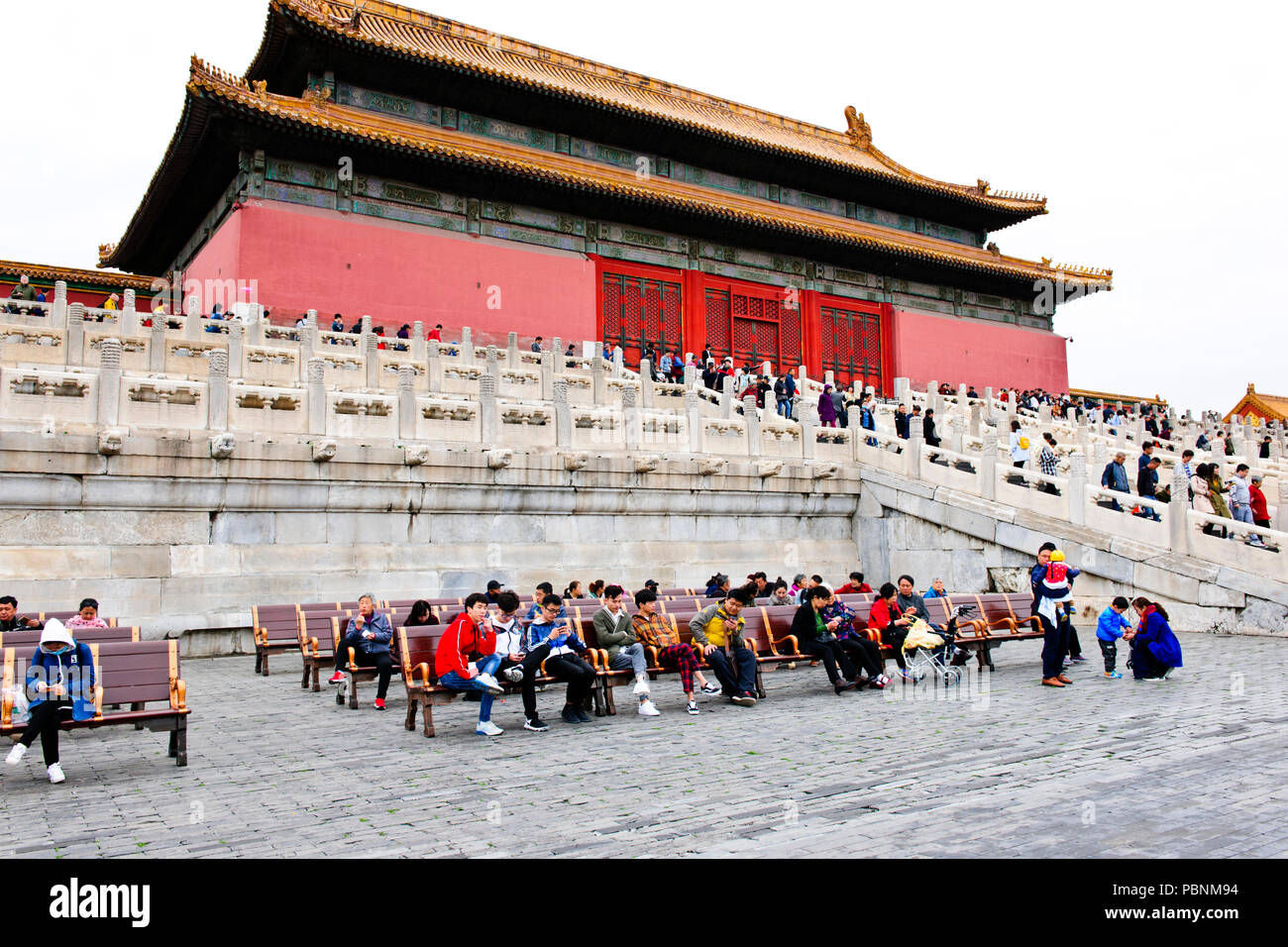 Cité Interdite, Musée du Palais, (Gugong),la Place Tiananmen, Beijing, République populaire de Chine, République populaire de Chine, Banque D'Images