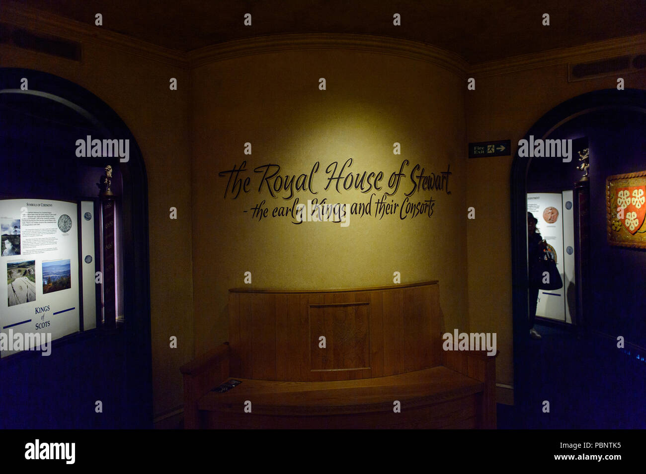 Edimbourg, Ecosse - Juillet 17, 2016 : Intérieur de la château d'Édimbourg. Le château a été impliqué dans plusieurs conflits historiques depuis le 14e siècle Banque D'Images