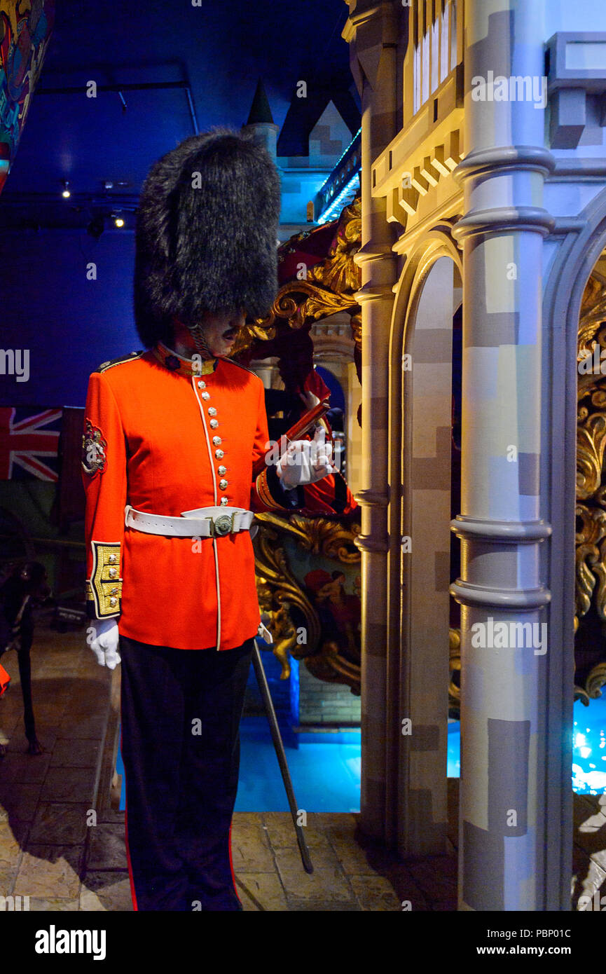 Londres, Angleterre - le 22 juillet 2016 : Des soldats à l'Esprit de Londres au musée de cire Madame Tussauds. C'est une attraction touristique majeure à Londres Banque D'Images