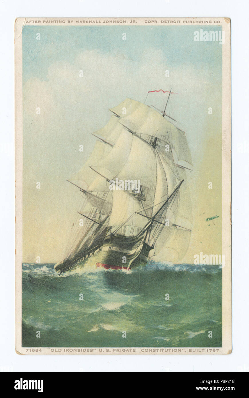 1131 Old Ironsides, U. S. Frigate Constitution (NYPL b12647398-74352) Banque D'Images