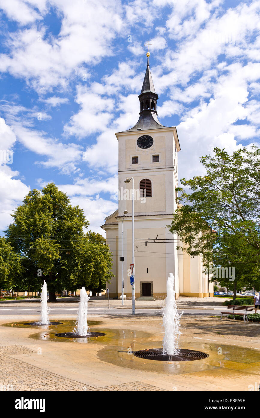 - Kostel Masarykovo Namesti, Lazne Bohdanec, Pardubicky kraj, Česká republika / église, Lazne Bohdanec, spa resort, Pardubice, République Tchèque Banque D'Images