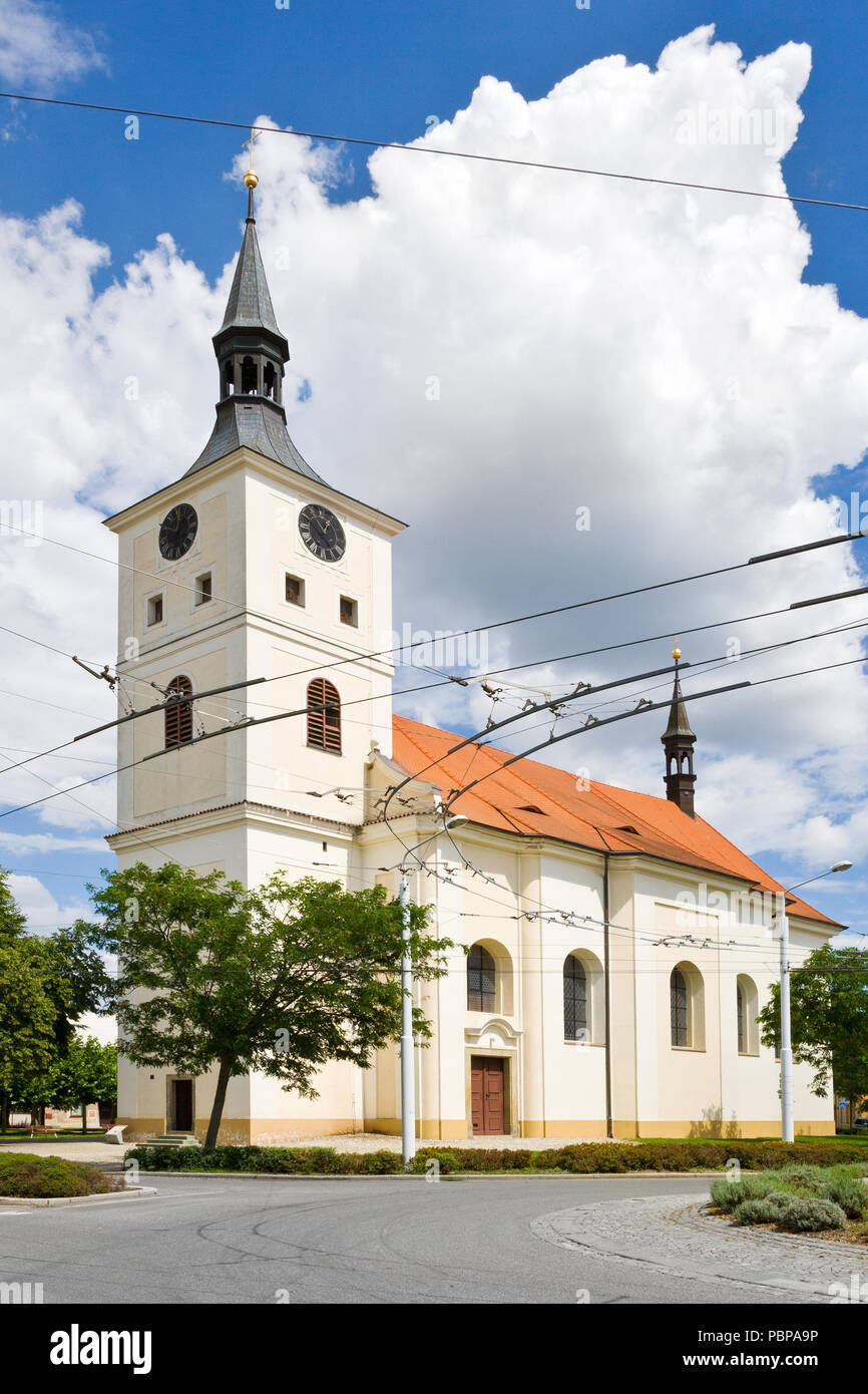 - Kostel Masarykovo Namesti, Lazne Bohdanec, Pardubicky kraj, Česká republika / église, Lazne Bohdanec, spa resort, Pardubice, République Tchèque Banque D'Images