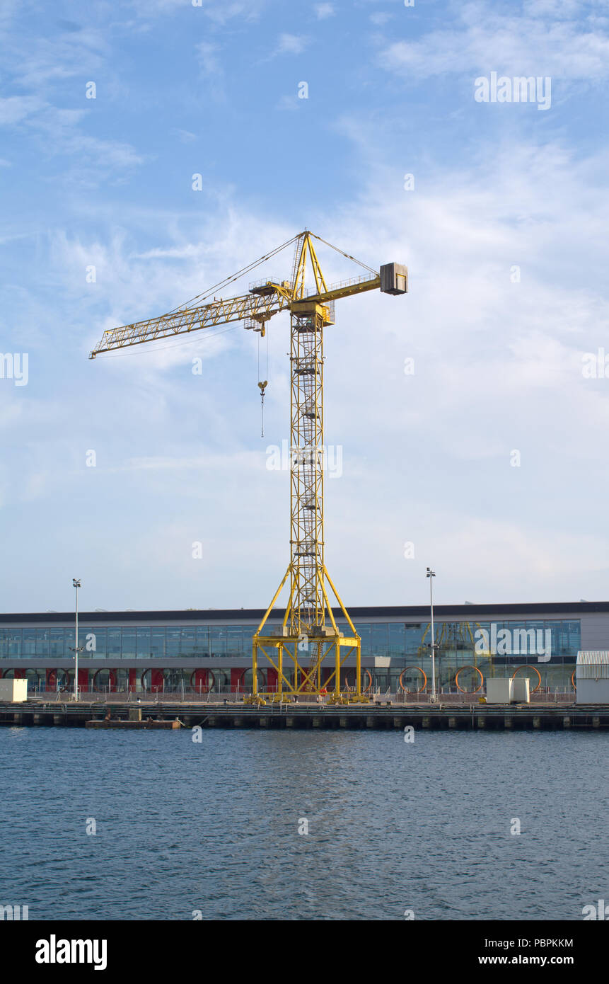 Grue de grande construction Banque D'Images