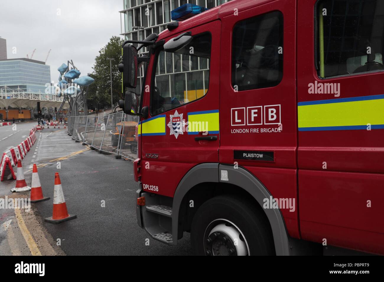 Stratford, Londres, Angleterre, 29 Juillet 2018 Centre commercial de Stratford, l'eau s'arrête principal centre commercial, Brian Duffy Crédit/Alamy Live News Banque D'Images