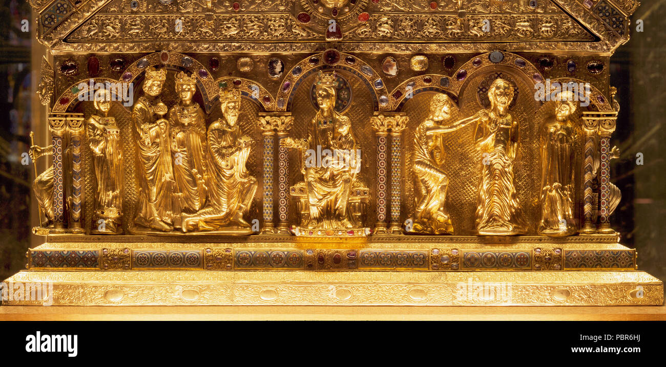 Détails Giebelseite Dreikönigenschrein, der Banque D'Images