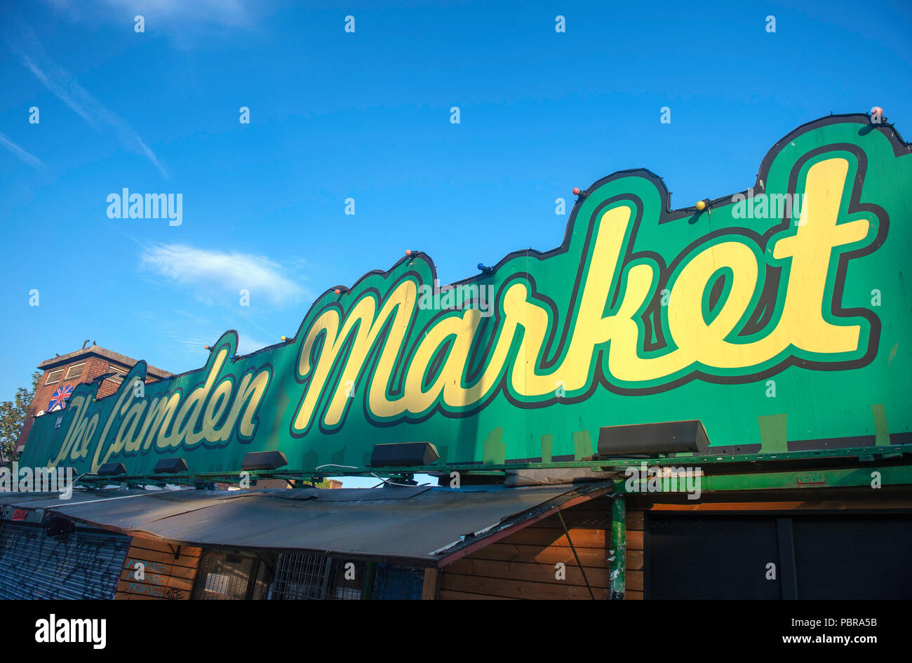 Le marché de Camden sign Banque D'Images